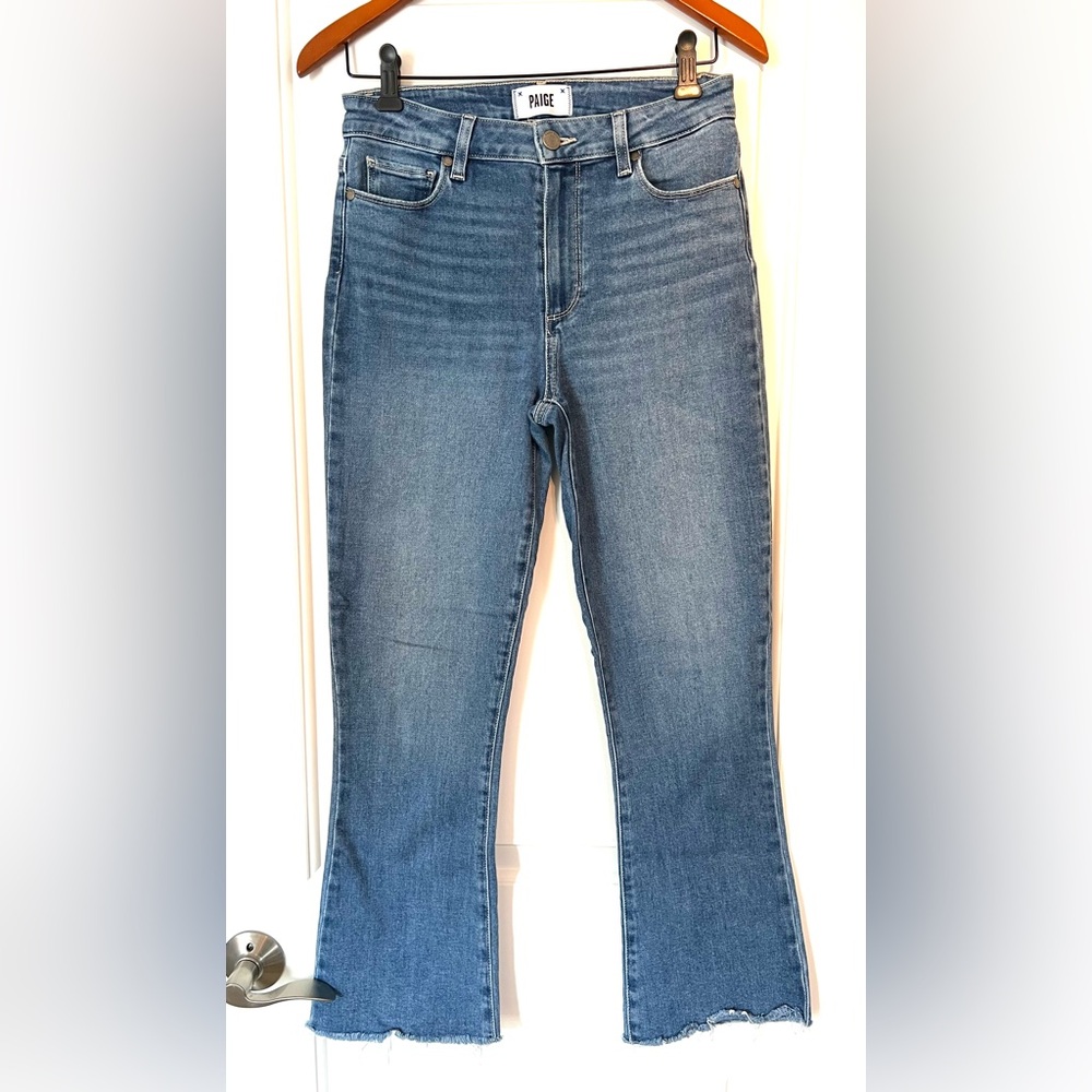PAIGE Rory crop flare Jeans in Blue